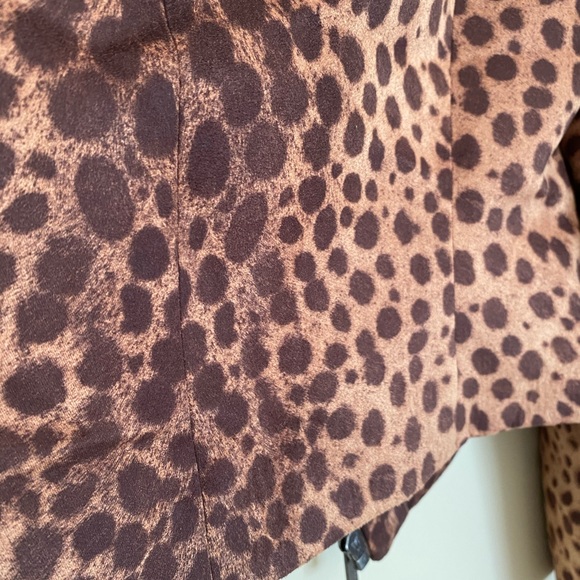 BGBG Faux Suede Leopard Cropped Jacket - SM - Picture 5 of 6